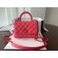 Chanel coco mini flap bag with top handle AS2215 pink JK3616Kf26