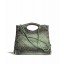 CHANEL Denim 31 Shopping bag AS1407 green JK4235Rk60