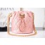 Chanel Drawstring Bag Grained Calfskin & Gold Metal AS2859 pink JK3002lu18