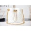 Chanel Drawstring Bag Grained Calfskin & Gold Metal AS2859 white JK3003uT54