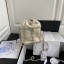 Chanel Drawstring Bag Lambskin & Gold Metal AS2314 AS2313 White JK3199wv88