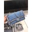 CHANEL Flap Bag Denim Braid & Silve-Tone Metal A57698 blue JK4939wn15