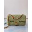 Chanel flap bag Lambskin Resin & Gold-Tone Metal AS2380 light green JK3534dw37