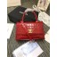 Chanel flap bag with top handle A93737 red JK4891nQ90