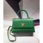 Chanel flap bag with top handle B93737 green JK4724Is53