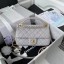 Chanel Flap Shoulder Bag Original leather AS2438 grey JK3171zS17