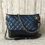 Chanel Gabrielly Calf Leather Shoulder Bag 93824 Blue JK5939bW68