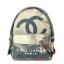 Chanel Graffiti Printed Canvas Backpack A92353 Black JK1104fo19