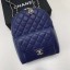 Chanel Grained Calfskin & Gold-Tone Metal backpack AS0004 blue JK4821Oj66