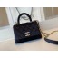 Chanel mini flap bag with top handle AS2215 black JK3685ta99