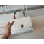 chanel mini flap bag with top handle AS2215 white JK3299ff76