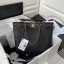 Chanel Original Leather Shopping Bag AS2374 black JK3228rd58