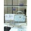 Chanel Original Small classic chain box handbag AP2199 Light Blue JK3041Yv36