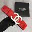 Chanel Wide leather belt with 53 mm CC4272 red JK648dw37