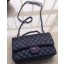 Fake Chanel 2.55 Series Double Flap Bag Original Lambskin Leather A1112 Black JK356ny77