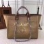 Fake Chanel Canvas Tote Shopping Bag A68046 Apricot JK5802Iw51