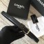 Fake Chanel Original Calf leather Belt 56989 black JK669bz90