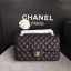 High Quality Chanel 2.55 Series Flap Bags Black Original Deerskin A1112 Gold JK5643pR54