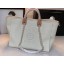 Imitation AAA Chanel Canvas Tote Shopping Bag A66941 Cream JK4145kf15