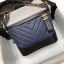 Imitation CHANEL GABRIELLE Original leather Hobo Bag A93841 blue&black JK5132SU34