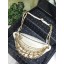 Knockoff Chanel Original Leather Pearl Belt Bag C2039 white JK4609iV87