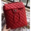 Knockoff Chanel Sheepskin Leather Backpack A91121 Red JK54ch31