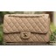 Replica Chanel 2.55 Series Flap Bag Apricot Sheepskin Leather A1112 Gold JK714BJ25