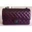 Replica Chanel 2.55 Series Flap Bag Original Deer Leather A1112 Purple JK360Jw87