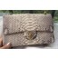 Replica Chanel 2.55 Series Flap Bags OffWhite Pink Original Python Leather A1112SA Gold JK372sA83