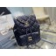 Replica Chanel backpack Grained Calfskin & Gold-Tone Metal AS1371 black JK4170BJ25