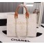 Replica Chanel Canvas Tote Shopping Bag 8099 off-white JK5048Ac56