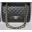 Replica Chanel Jumbo Double Flaps Bag Black Cannage Pattern A36097 Gold JK199ij65