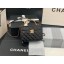 Replica Chanel small tote bag Sheepskin & Gold-Tone Metal AS2178 black JK3710EO56