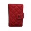 Replica Cheap Chanel Matelasse Bi-Fold Wallet Original Cannage Pattern Leater CHA48667 Red JK1517QC68