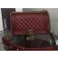 Replica Fashion Chanel Boy Flap Shoulder Bag Burgundy Original Calfskin Leather A8708 Bronze JK259HM85