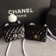 Replica Fashion Chanel Classic Flap mini Bag Original Leather A1115 Black JK5540HM85