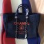 Replica High Quality Chanel Deauville Tote Bag Original Canvas Leather A68047-10 JK5648Jh90