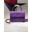 Replica Top Chanel CC original lambskin top handle flap bag A92236 purple&Gold-Tone Metal JK4469Cq58