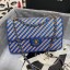 Replica Top Chanel Flap Shoulder Bag Weave AS2419 blue JK3346Vx24