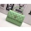 Top Chanel Classic Top Handle Bag Original Sheepskin Leather A92991 Green JK5983yq38