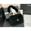 Top Chanel flap bag Shearling Lambskin & Gold-Tone Metal AS2240 black JK3829lE56