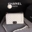 Top Chanel LE BOY Shoulder Bag Sheepskin Leather A67086 white JK5253yq38