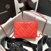 AAA 1:1 CHANEL 2020 New Style Original Leather Ball Grain Bag AP1132 red JK4224vi59