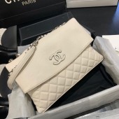 AAAAA Imitation Chanel Lambskin flap bag 8095 white JK4069Sy67