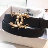 Best Chanel Calf Leather Belt Wide with 30mm 56597 JK637Ml87