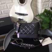 Best Chanel gabrielle small hobo bag B91810 light black JK4618Ml87