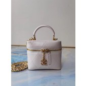 Best Quality Imitation Chanel Lambskin Crystal Calfskin & Gold-Tone Metal AS1889 white JK3565dK58