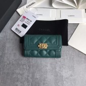 BOY CHANEL Card Holder A80603 green JK1400fH28