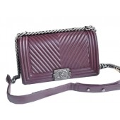 Boy Chanel Flap Shoulder Bag Herringbone Stitching CFA92493 Burgundy JK938ff76