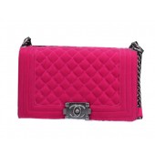 Boy Chanel Flap Shoulder Bag in Suede Leather A6016 Rose JK1029sY95